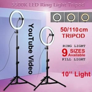 10" LED Studio Ring Light Photo Lamp Light for Youtube Tiktok Video Live+Tripod